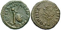 1 Quadrans Римська імперія (27BC-395) Бронза Нерон (37- 68)