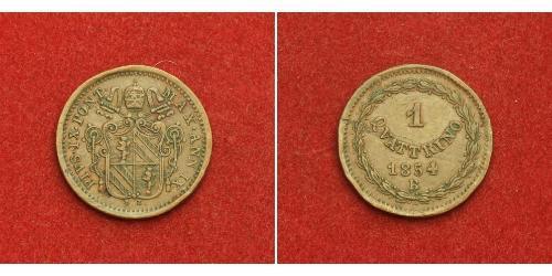 1 Quattrino Estados Pontificios (752-1870) Cobre 