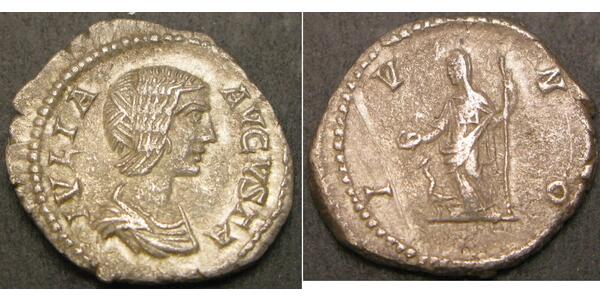 1 Quinarius Empire romain (27BC-395) Argent Julia Domna (?-217)