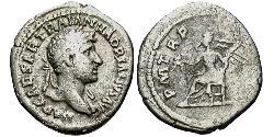1 Quinarius Impero romano (27BC-395) Argento Adriano (76 - 138) 