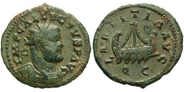 1 Quinarius Britannic Empire (286-296) Bronze Allectus (?-296)