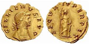 1 Quinarius Roman Empire (27BC-395) Gold Gallienus (218-268)