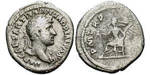 1 Quinarius Римская империя (27BC-395) Серебро Адриан (76 - 138) 