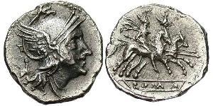 1 Quinarius Римська республіка (509BC-27BC) Срібло 