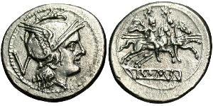 1 Quinarius 罗马共和国 (509 BC - 27 BC) 銀 