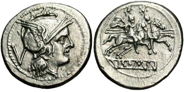 1 Quinarius 罗马共和国 (509 BC - 27 BC) 銀 