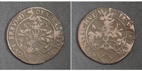 1 Raitpfennig 波希米亚 銅 Ferdinand I, Holy Roman Emperor(1503-1564)