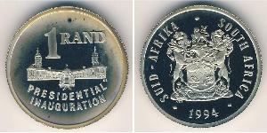 1 Rand Sudafrica Argento 