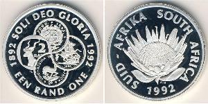 1 Rand Sudafrica Argento 