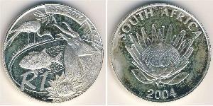 1 Rand Sudafrica Argento 