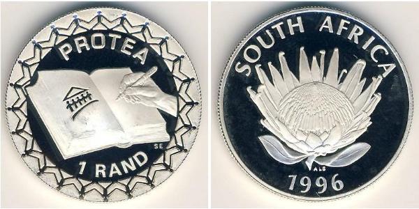 1 Rand Sudafrica Argento 