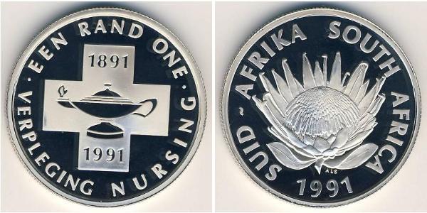 1 Rand Sudafrica Argento 