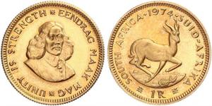 1 Rand Afrique du Sud Or 