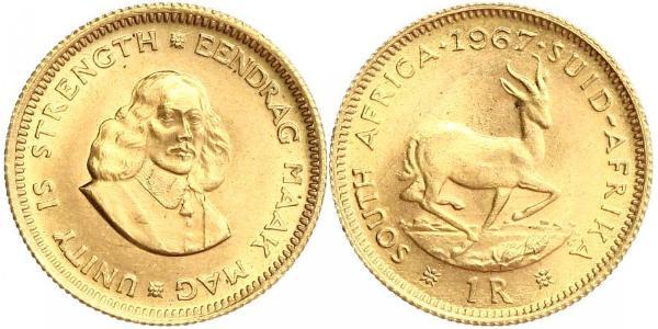 1 Rand Sudáfrica Oro 