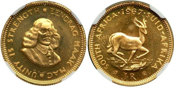 1 Rand Sudáfrica Oro 