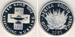 1 Rand Sudáfrica Plata 