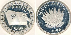 1 Rand Sudáfrica Plata 