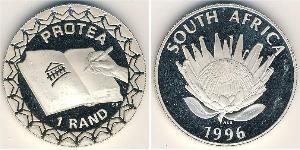1 Rand Sudáfrica Plata 