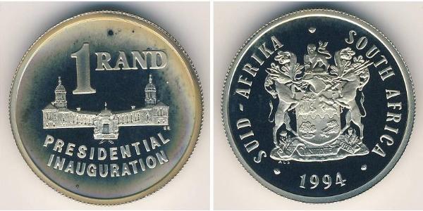 1 Rand Sudáfrica Plata 