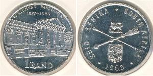 1 Rand South Africa Silver 