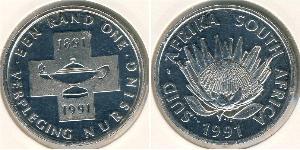 1 Rand South Africa Silver 