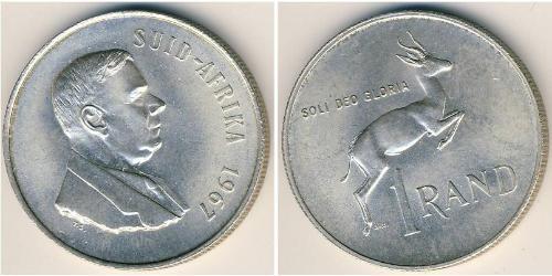 1 Rand South Africa Silver 