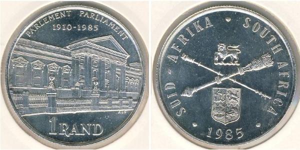 1 Rand South Africa Silver 