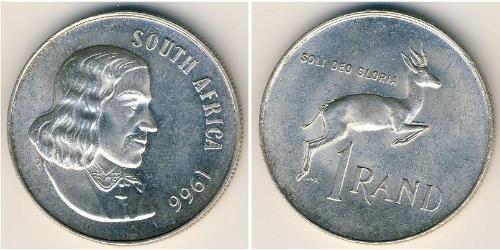 1 Rand South Africa 銀 