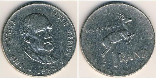 1 Rand South Africa 銅/镍 