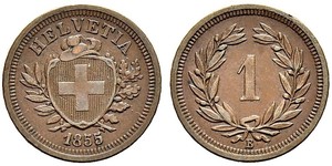 1 Rappen Schweiz Bronze 