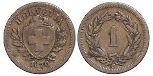 1 Rappen Schweiz Bronze 