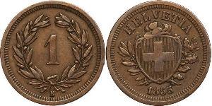 1 Rappen Schweiz Bronze 