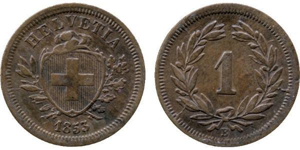 1 Rappen Schweiz Bronze 