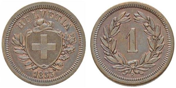 1 Rappen Schweiz Bronze 