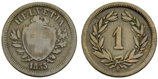 1 Rappen Schweiz Bronze 