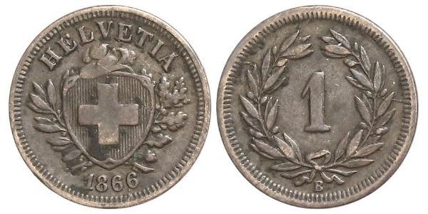 1 Rappen Schweiz Bronze 