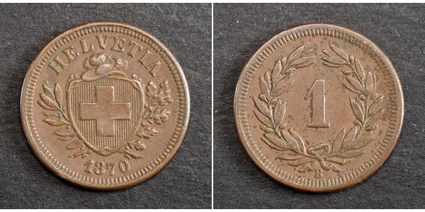1 Rappen Schweiz Bronze 