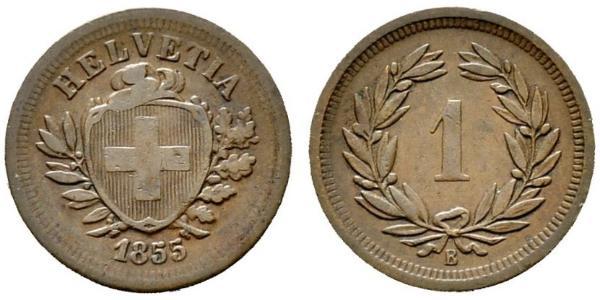 1 Rappen Schweiz Bronze 