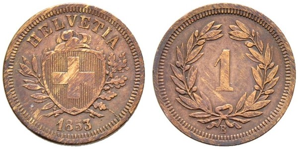 1 Rappen Schweiz Bronze 