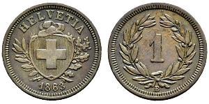 1 Rappen Suisse Bronze 