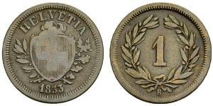 1 Rappen Suisse Bronze 