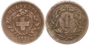 1 Rappen Suisse Bronze 