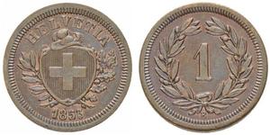 1 Rappen Switzerland Bronze 