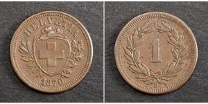 1 Rappen Switzerland Bronze 