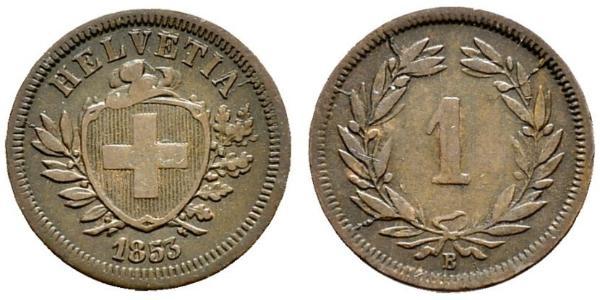 1 Rappen Switzerland Bronze 