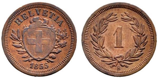 1 Rappen Switzerland Bronze 