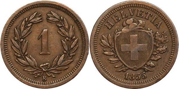 1 Rappen Switzerland Bronze 