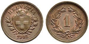 1 Rappen Svizzera Bronzo 