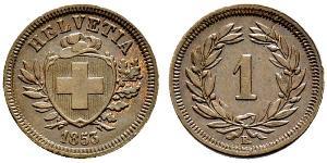 1 Rappen Svizzera Bronzo 