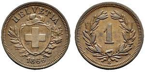 1 Rappen Svizzera Bronzo 
